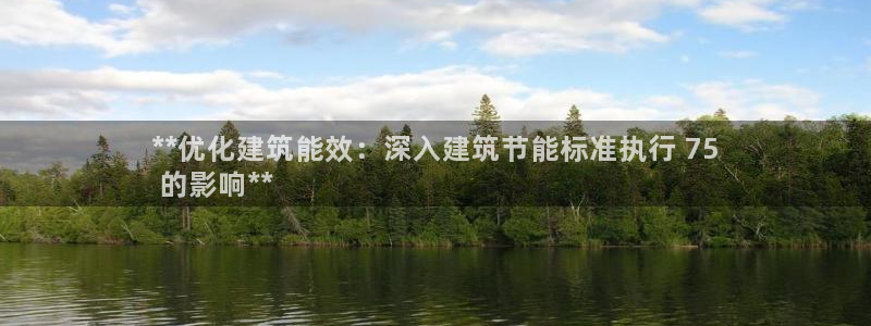e尊国际客户端：**优化建筑能效：深入建筑节能标准执行 75
 的影响**