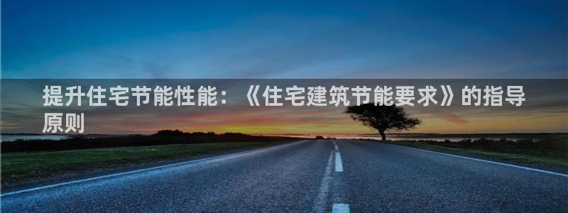 E尊国际网站：提升住宅节能性能：《住宅建筑节能要求》的指导
原则
