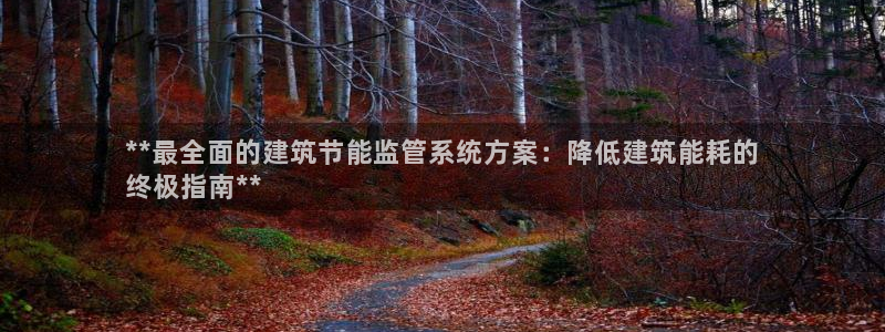 e尊国际app：**最全面的建筑节能监管系统方案：降低建筑能耗的
终极指南**