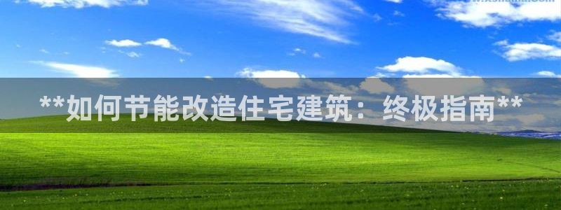 e尊国际7779：**如何节能改造住宅建筑：终极指南**